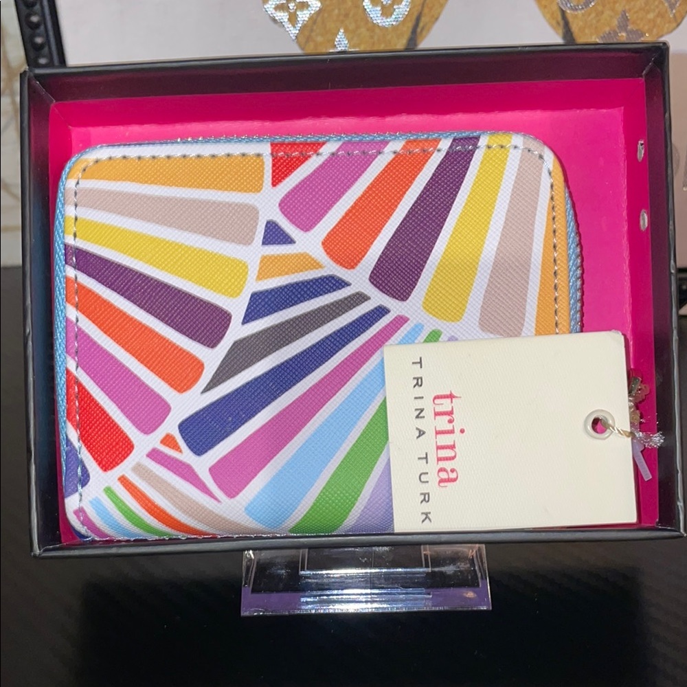 Trina Turk Multicolor Geometric Wallet